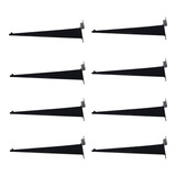 10 Suporte Prateleira Vidro Painel Canaletado 30cm Reforçada