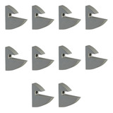 10 Suporte Tucano Fixo Cinza 15mm Para Prateleira Madeira
