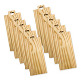 10 Tábuas Retangulares 30x13 Cm Mesa Posta Frios Madeira