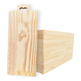 10 Tábuas Retangulares 30x13 Cm Mesa Posta Frios Madeira