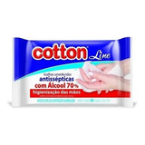 10 Toalhas Umedecidas Anticépticas Com Álcool 70 480 Lenços
