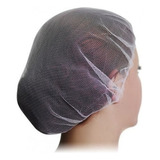 10 Touca De Redinha Capilar Cabelo Rede Preta branca Cozinha Cor Branco