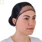 10 Touca De Redinha Capilar Luxo Cabelo Rede Preta Cozinha Cor Preto