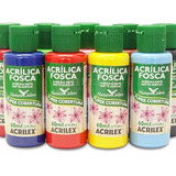 10 Tubos Tinta Acrílica Fosca Nature Colors Acrilex 60ml