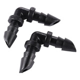 10 Un Conector Cotovelo Dentado P Irrigação Microtubo 4x7mm