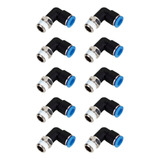 10 Un Conexão Pneumática Instantânea Cotovelo Macho 1 8x6