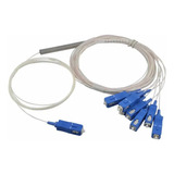 10 Un Splitter 1x8 Sc upc 0 9mm Com Conector Azul Nfe