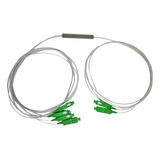 10 Un Splitter Fibra Óptica Sm Plc 2x4 Conectorizado Sc apc