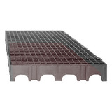 10 Und Palete Estrado Plástico Preto 25x50x2 5 Cm Cor Cinza