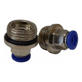 10 Unds Conector Pu Pneumatico Reto 8mm Macho 1 2 Bsp