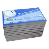 10 Unid Bloco De Vale Sem Canhoto 130x67mm C 100 Fls