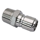 10 Unid Conector Engate Rápido Rosca Macho 1 2 Inox Conexão
