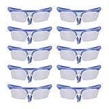 10 Unidades De óculos De Segurança Óculos De Proteção De Plástico Conjunto De óculos Ajustáveis Conjunto De óculos De Proteção Para Equipamento De Proteção Ocular De Laboratório