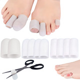 10 Unidades De Protetores De Pé Anti Odor Dedeira Silicone Cor Translúcido Liso Kinneken
