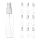10 Unidades Frasco Borrifador Spray Multiuso 100ml Pequeno Cor Branco transparente