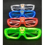 10 Unidades Óculos De Led Pisca Cores Neon Rave Sortidas