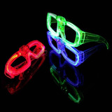 10 Unidades Óculos De Led Pisca Cores Sortidas Neon Rave