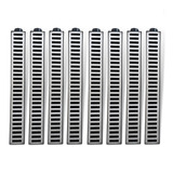 10 Unidades Ralo Linear Sifonado Grelha Aluminio 6x50