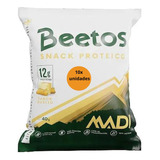 10 Unidades Snack Proteico Beetos Madi Sabor Queijo 40g