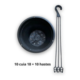 10 Vasos Cuia 18 Hastes P Plantas Top Linha Promocional