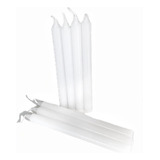 10 Velas Palito 1 Dia Promessa Branca