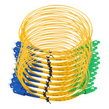 10 X Cordão Óptico Patch Cord Sc Apc sc Upc 2 M Nfe Anatel