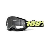 100- Óculos De Proteção Strata 2 Motocross E Mountain Bike - MX E MTB Racing -Upsol - Lente Transparente-