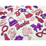 100 Adesivos Pet Coleção Barbie Aplique Lacinho Eva Petshop 
