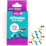 100 Alfinetes Tipo Taça Coloridos Mapas Para Quadro Cortiça