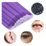 100 Aplicador Microbrush Fino Micro Brush Extensão Cílios