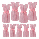 100 Avental Descartavel Rosa Tnt Sem Manga 40gr Paciente