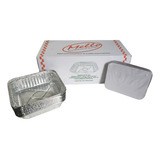100 Bandejas De Alumínio Marmitex M160 1000ml - Mello (1cx)