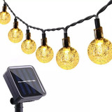 100 Barras De Luz Led Solar Para Jardim, Exterior