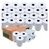 100 Bobinas Térmica 58mm Máquina Cartão E Mini Impressora