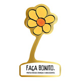 100 Boton Pin Broche Flor Faça Bonito Campanha Maio Abuso