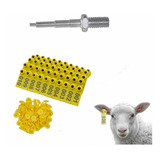 100 Brincos De Identificação Em Ovinos, Bovinos Numerados.