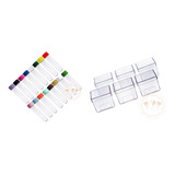 100 Caixinhas Acrilicas 5x5 + 100 Tubetes 13cm - Barato
