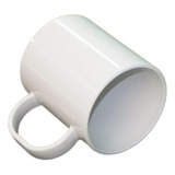 100 Caneca Sublimação Plastico Resinada Branc Polímero 325ml