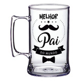100 Canecas Acrílico Personalizadas Dia Dos Pais 300 Ml