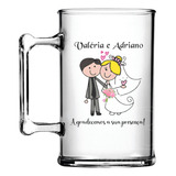 100 Canecas De Chopp Acrílica Casamento - Pequena 300ml 