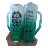 100 Canecas Long Slim 400ml Personalizadas E Degradê