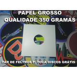 100 Capas Brancas + 100 Sacos Interno Disco Vinil 