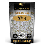 100 Cápsulas Vazias De Gelatina Nº 4 (100mg)