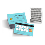 100 Cartão Fidelidade Azul + 400 (selo) Adesivo/ Brinde