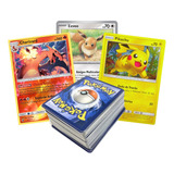 100 Cartas Pokémon Com 5 Brilhantes Garantidas Originais