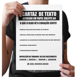 100 Cartazes De Texto Poster Letreiro