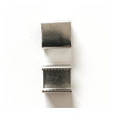 100 Chapinhas Dentada Garra Para Cordão De 15mm Fixador