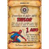 Convite de aniversário O Espetacular Homem Aranha para pree…  Convite de  aniversário, Festa de aniversário do homem-aranha, Convites de aniversário  do homem aranha