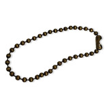 100 Corrente De Bolinha Ferro Com Canoa 12cm Tag Chaveiro