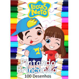 100 Desenhos Para Pintar E Colorir Luccas Neto - Folha A4 Avulsa ! 2 Desenhos Por Folha! - #0318